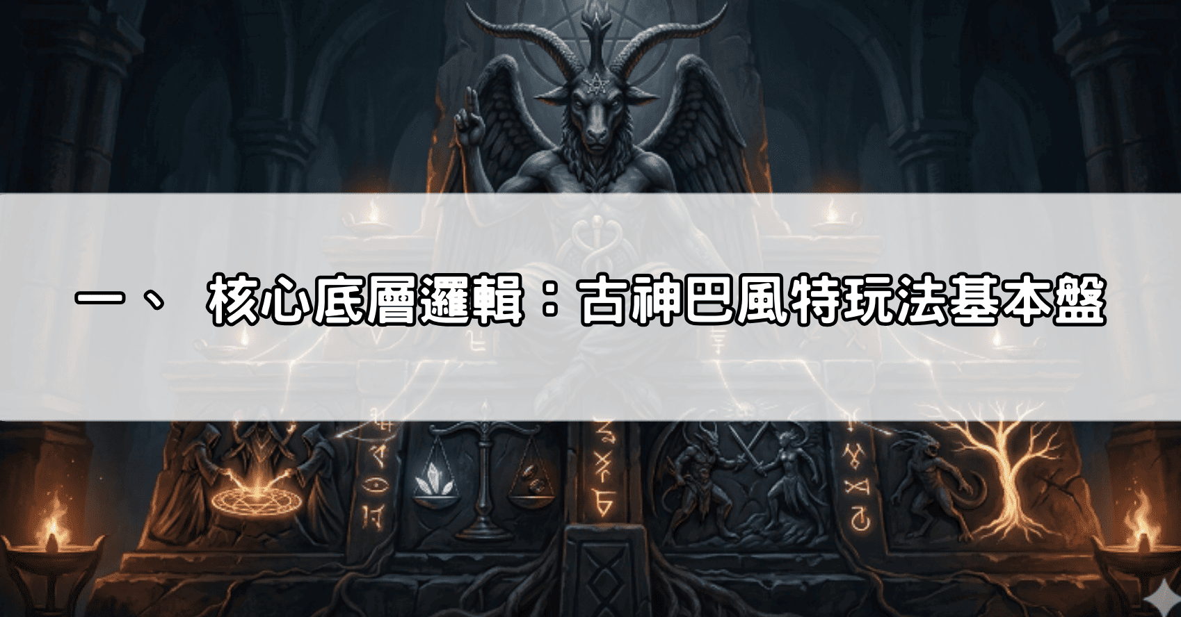 一、 核心底層邏輯:古神巴風特玩法基本盤